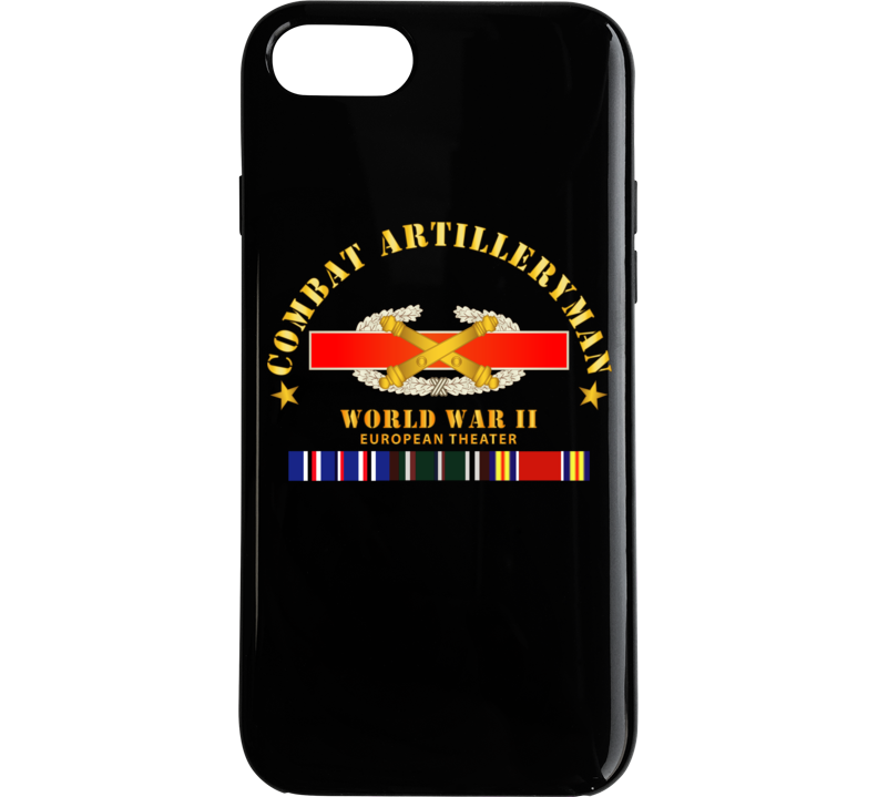 Army - Combat Artilleryman Badge - World War Ii Vet W Eu Svc Phone Case