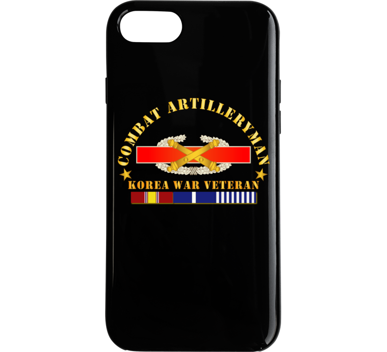 Army - Combat Artilleryman Badge - Korea War Vet W Svc Phone Case