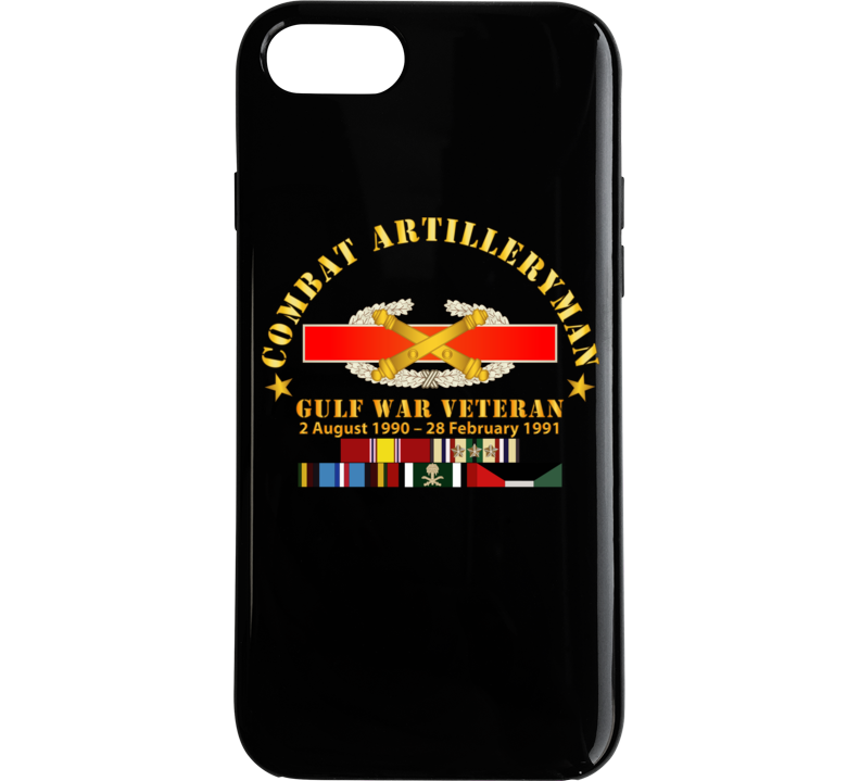 Army - Combat Artilleryman Badge - Gulf War Vet W Svc Phone Case