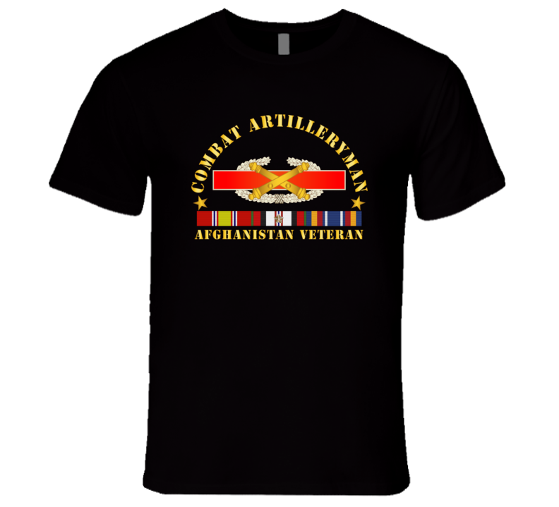 Army - Combat Artilleryman Badge - Afghanistanvet W Vn Svc T Shirt