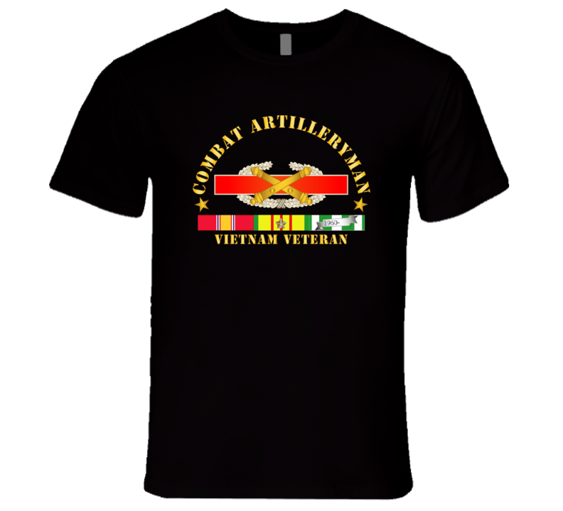 Army - Combat Artilleryman Badge - Vietnam Vet W Vn Svc T Shirt