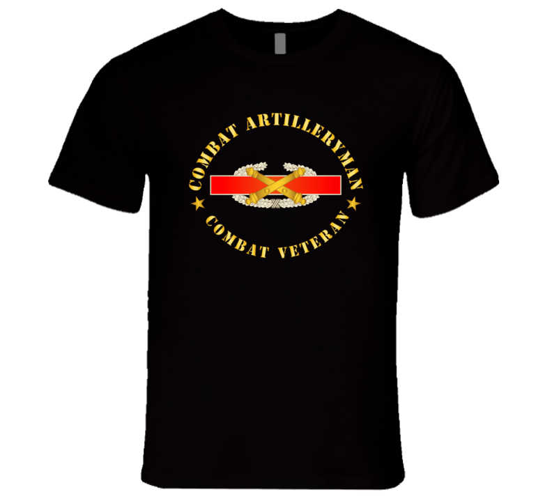 Army - Us Army Field Artillery Combat Artilleryman Badge T Shirt