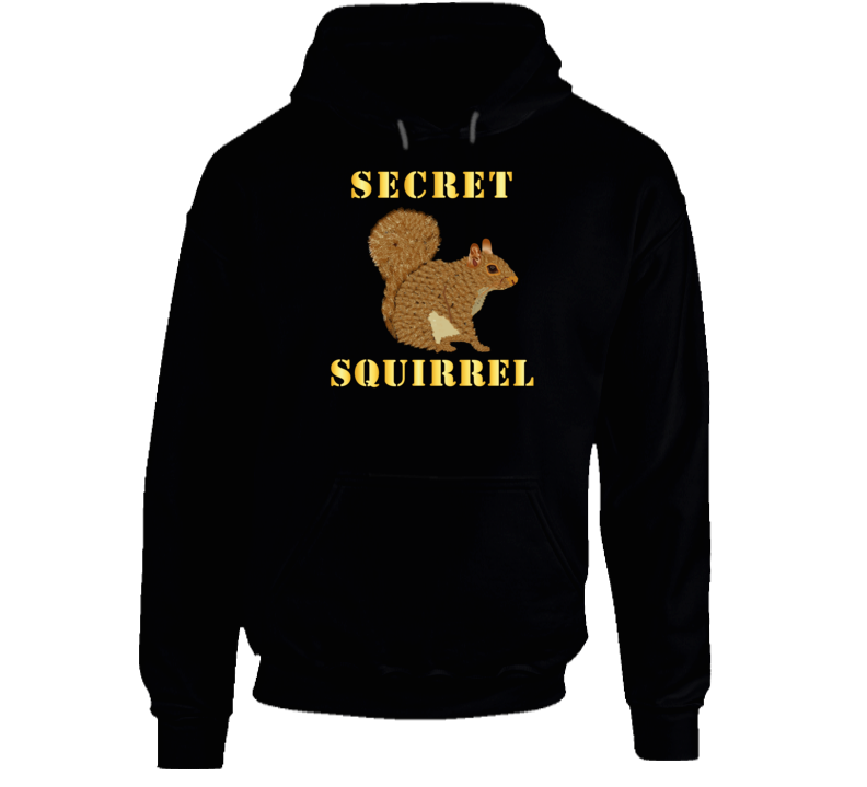 Emblem - Secret Squirrel With Text Hoodie