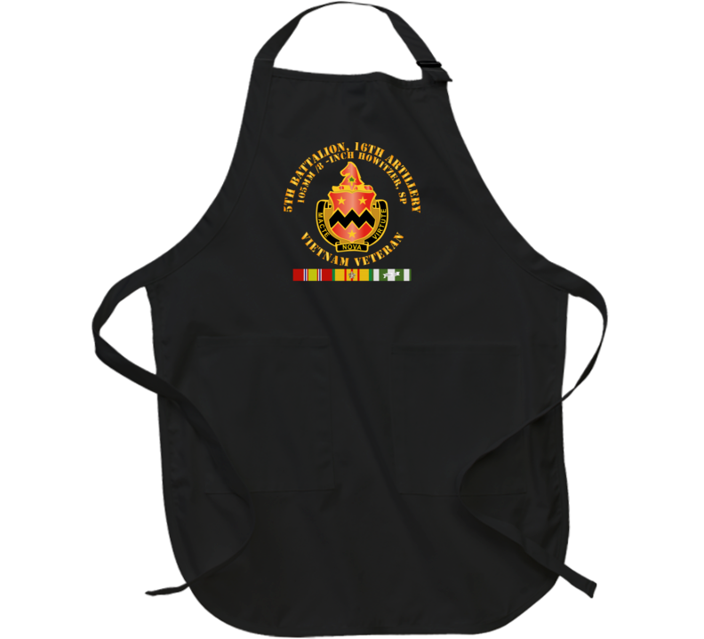 Army - 5th Battalion, 16th Artillery W Svc Ribbon V2 Apron