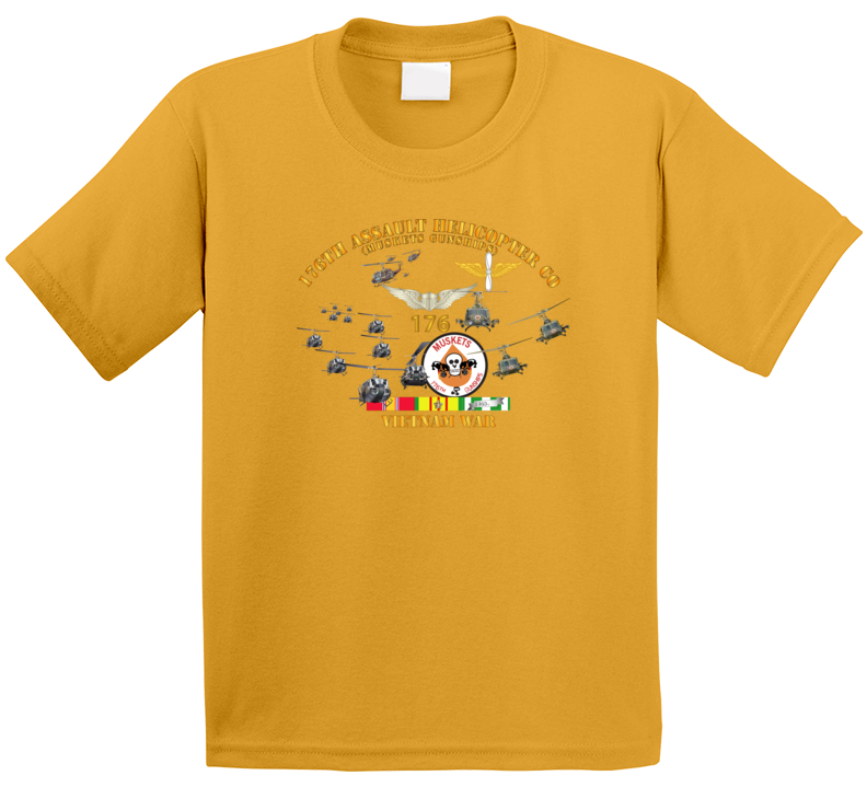 Army - 176th Assault Helicopter Co - Muskets - Helo Aslt Wobkgd Kids