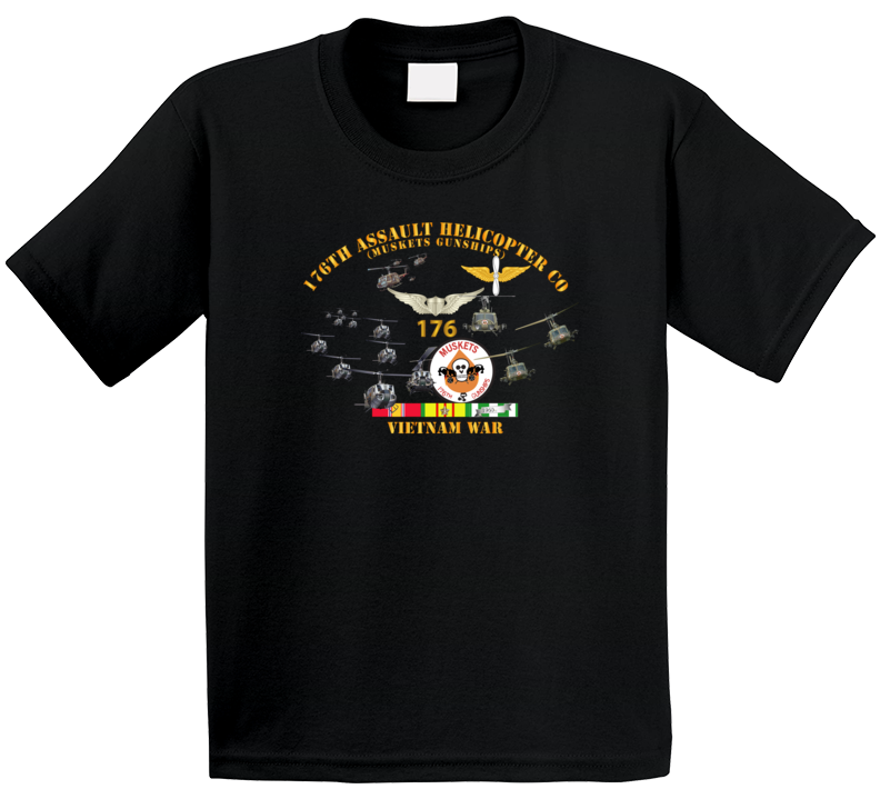 Army - 176th Assault Helicopter Co - Muskets - Helo Aslt Wobkgd Kids