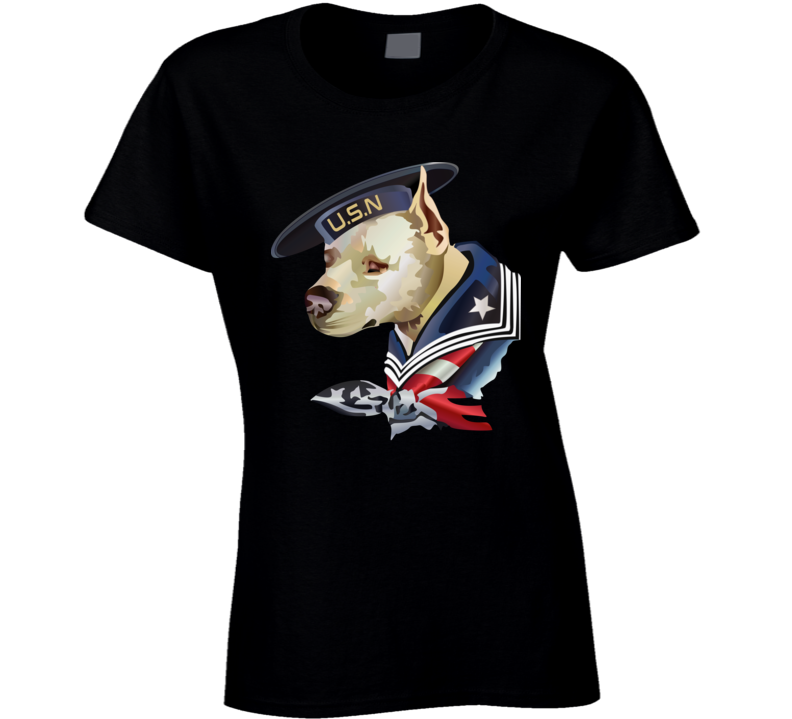 Navy - 1st Watchdog As The Navy Dog Ladies T Shirt