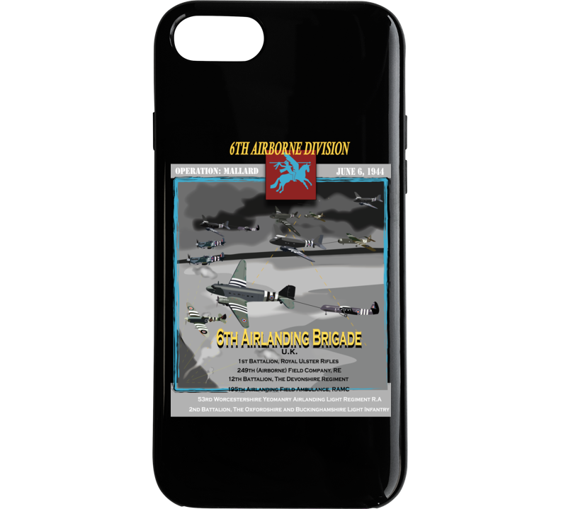 Uk - C-47 6th Ab Dive - 6th Airlanding Bde - British Glider Units1b Phone Case