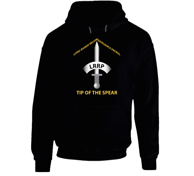 Army - Badge - Lrrp - Tip Of The Spear Hoodie