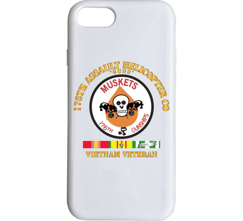 176th Gunships (muskets) - Guns - Vietnam Vet W Svc Phone Case