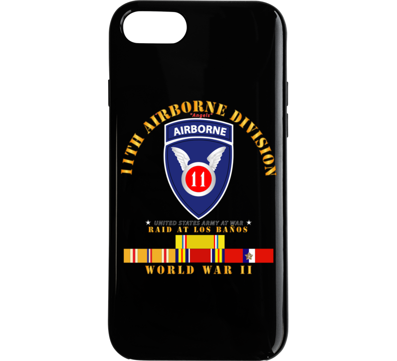 Army - 11th Airborne Division - Raid At Los BaÃ±os - Wwii W Pac Svc Phone Case