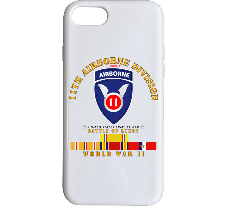 Army - 11th Airborne Division - Battle Of Luzon - Wwii W Pac Svc Phone Case