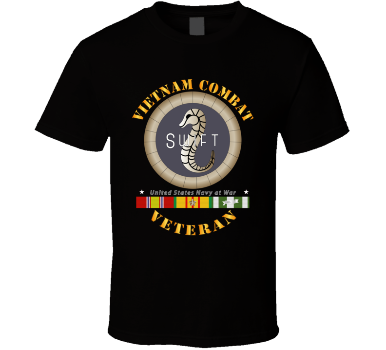 Navy - Vietnam Cbt Vet - Navy Coastal Surveillance Force W Svc T Shirt