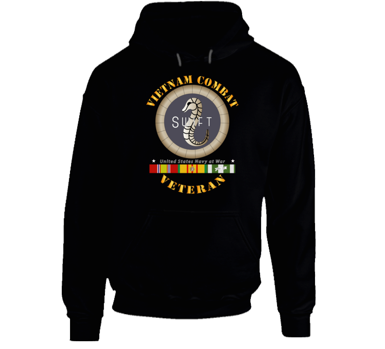 Navy - Vietnam Cbt Vet - Navy Coastal Surveillance Force W Svc Hoodie