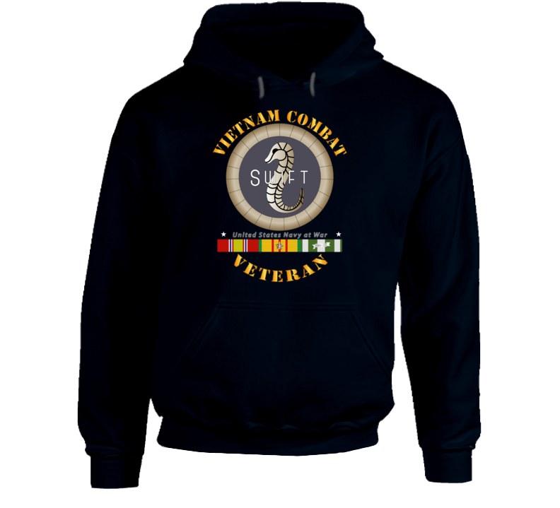 Navy - Vietnam Cbt Vet - Navy Coastal Surveillance Force W Svc Hoodie