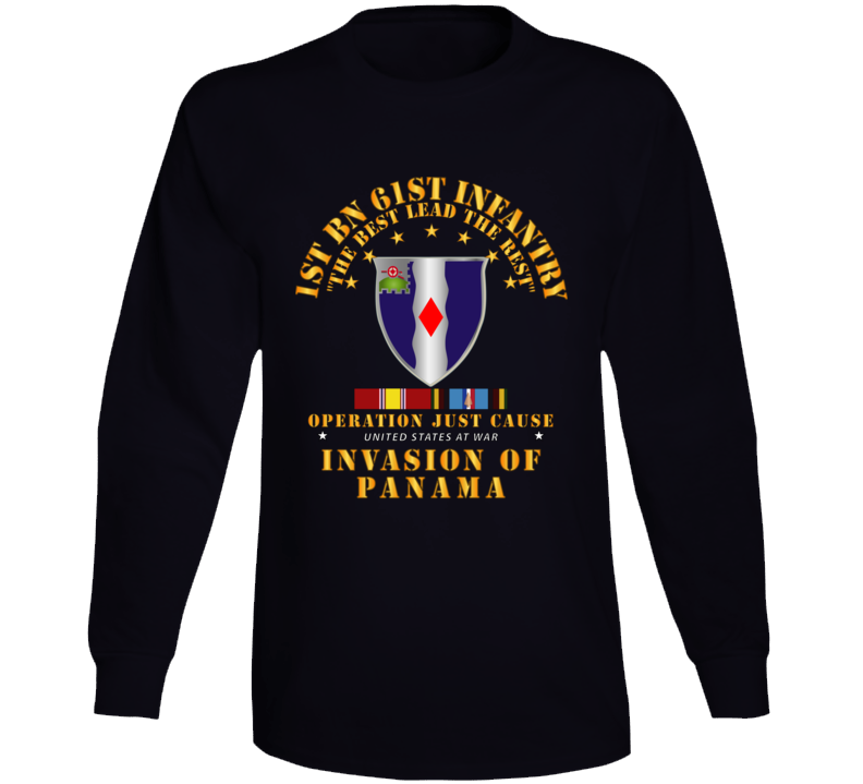 Just Cause - 1st Bn 61st Infantry W Svc Ribbons Wo Ds Long Sleeve