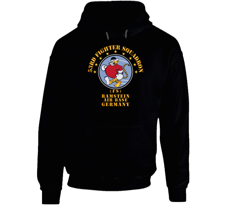 Usaf - 53rd Fighter Squadron - Fs - Ramstein Ab Germany Hoodie