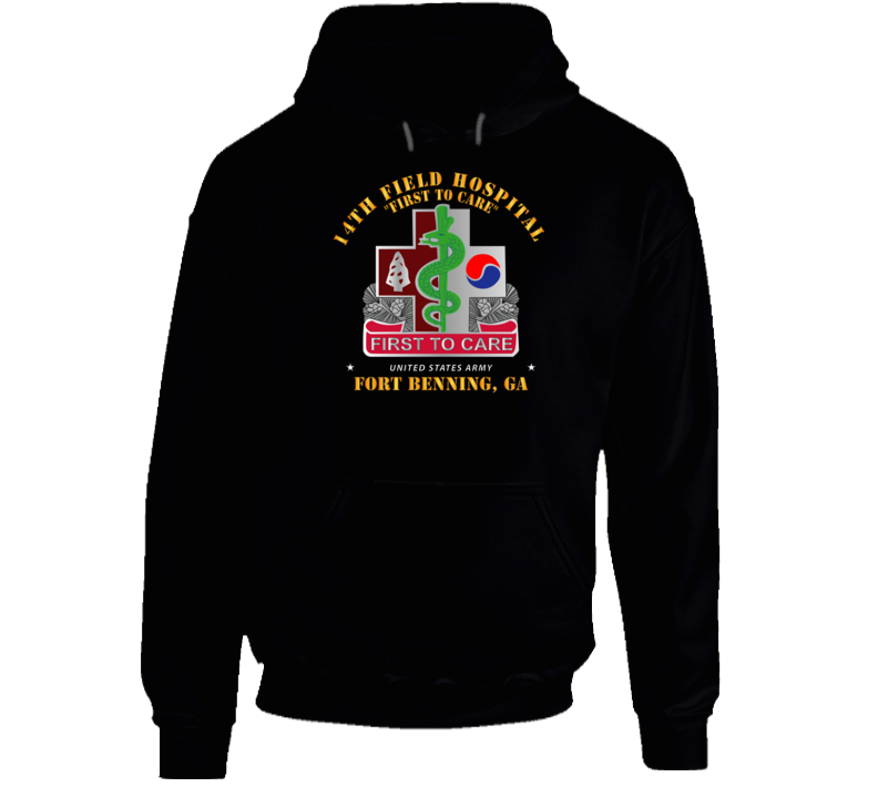 Army - 14th Field Hospital  - Ft Benning, Ga Hoodie