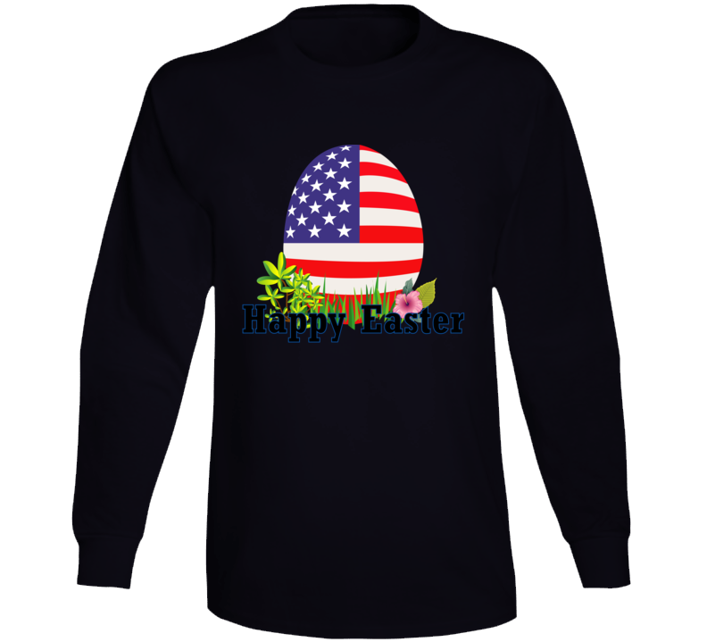 Happy Easter - Easter Flag Long Sleeve T Shirt