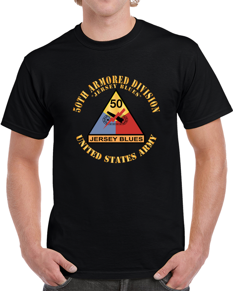 Army - 50th Armored Division - Ssi - Jersey Blues - Jersey Blues - Us Army X 300 T Shirt