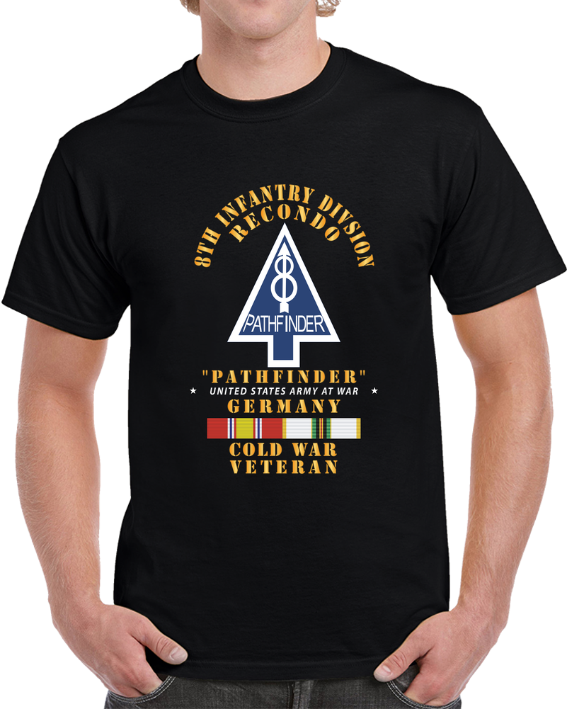 8th Infantry Div Recondo School - Pathfinder - Germany W Cold War SVC X 300 T Shirt