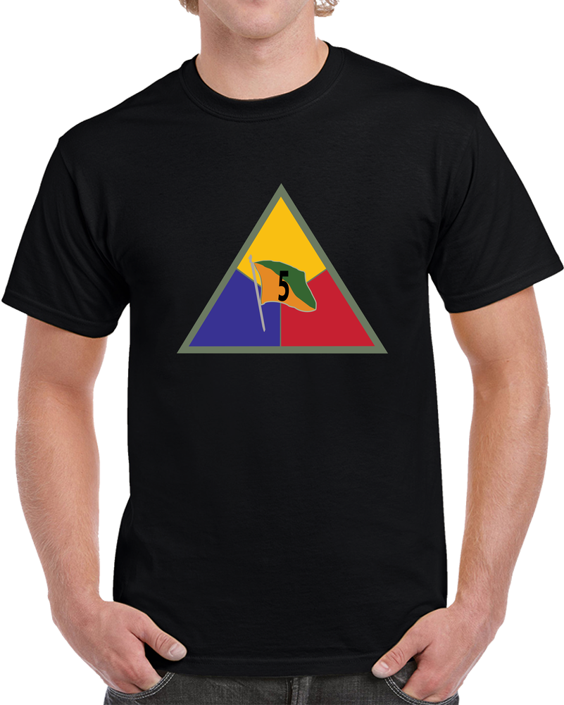 Army - 5th Armored Group (colored) - DUI Wo Txt X 300 T Shirt