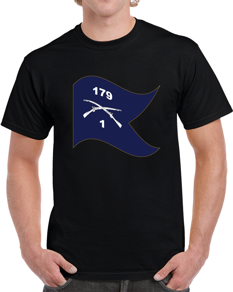 Army - 1st Battalion, 179th Infantry Regiment - Guidon - Waving X 300 T Shirt