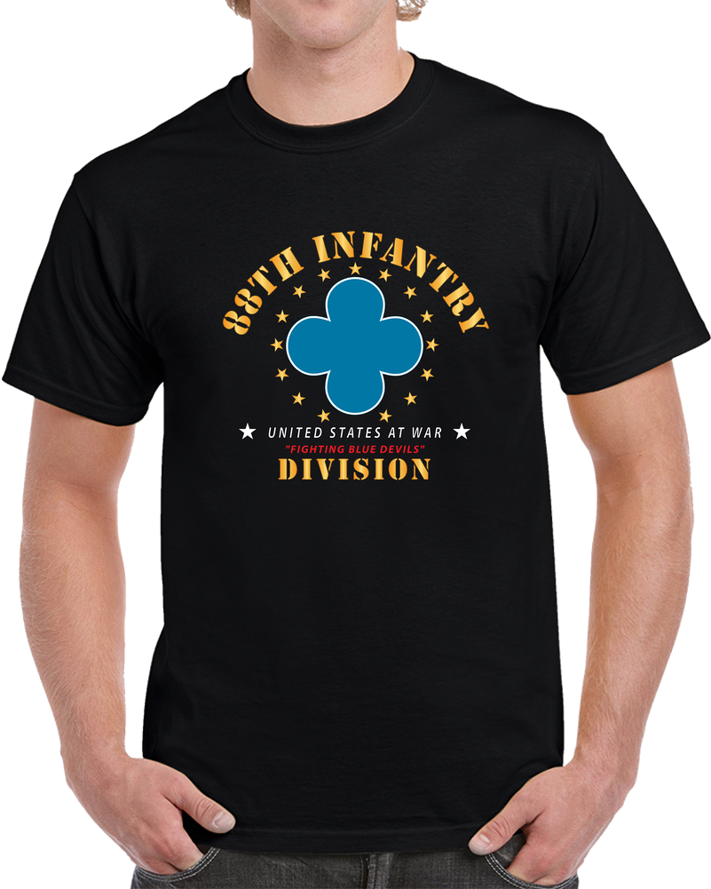 Army - 88th Infantry Division - Fighting Blue Devils X 300 T Shirt