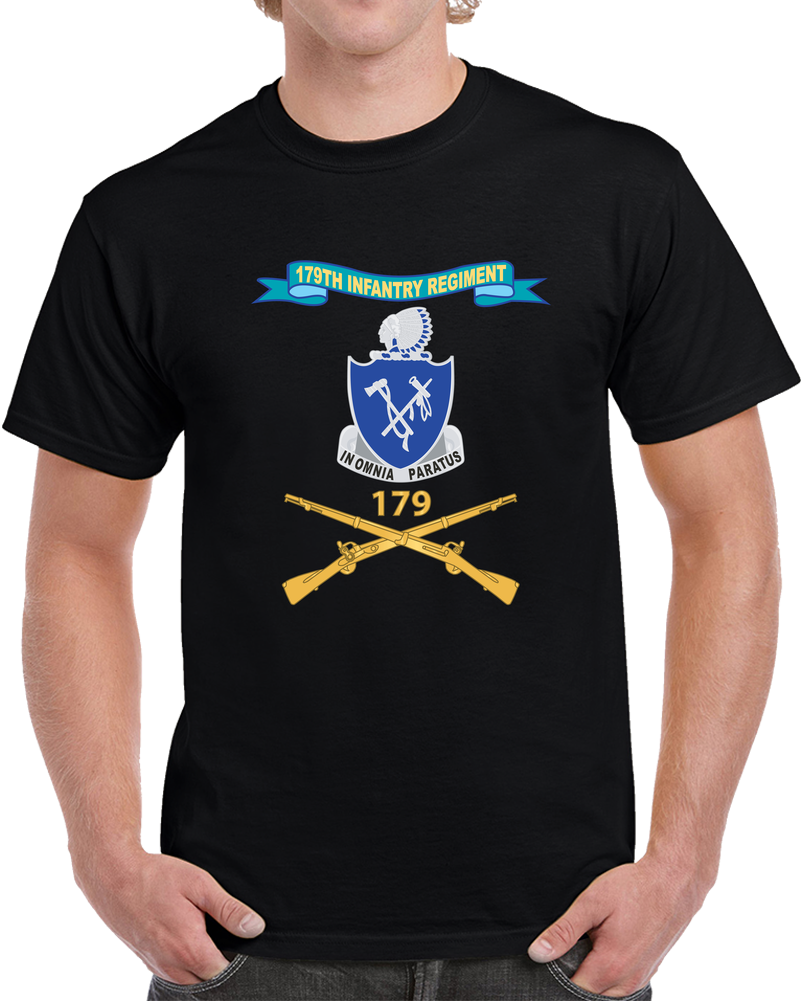 Army - 179th Infantry Regiment W Br - DUI - Ribbon X 300 T Shirt