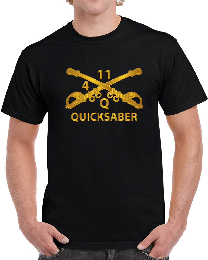 Atk Helicopter Troop - Q - 4 - 11th Acr - Branch W Txt -  X 300 T Shirt