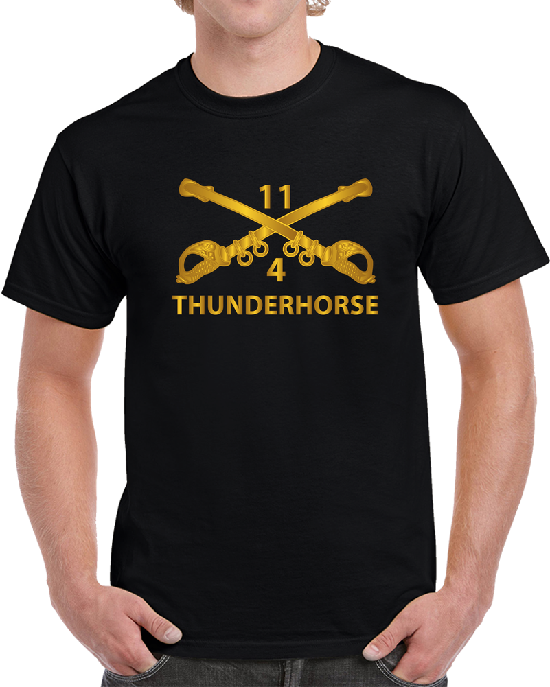 Cbt Avn Squadron - 4th Squadron, 11th Acr - Branch W Txt -  X 300 T Shirt