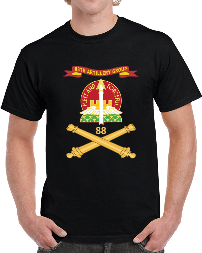 88th Artillery Group - DUI W Number Br - Ribbon X 300 T Shirt