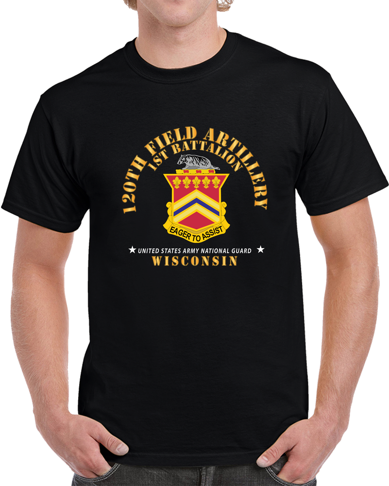 Army - WIARNG  120th FA - Wisconsin X 300 T Shirt