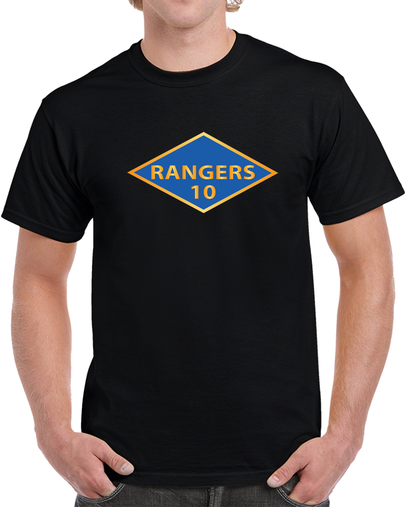 SSI - 10th Ranger Battalion - Ranger Diamond - WWII X 300 T Shirt