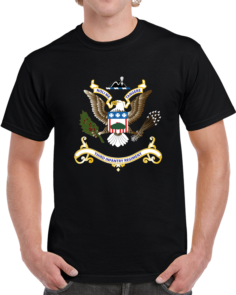 Army - Regimental Colors - 3rd Infantry Regimental Colors Wo Flag X 300 T Shirt