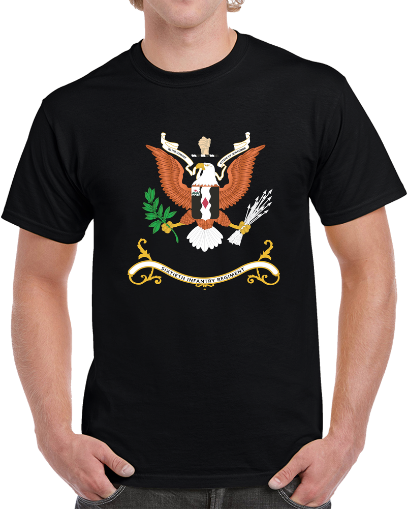 Army - Regimental Colors - 60th Infantry Regiment  - TO THE UTMOST EXTENT OF OUR POWER X 300 T Shirt