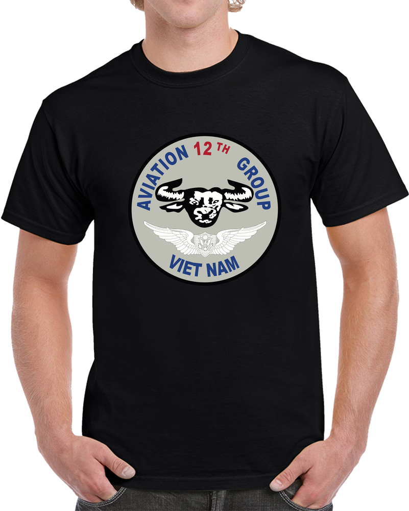 Army - 12th Aviation Group - Vietnam - SSI Wo Txt X 300 T Shirt