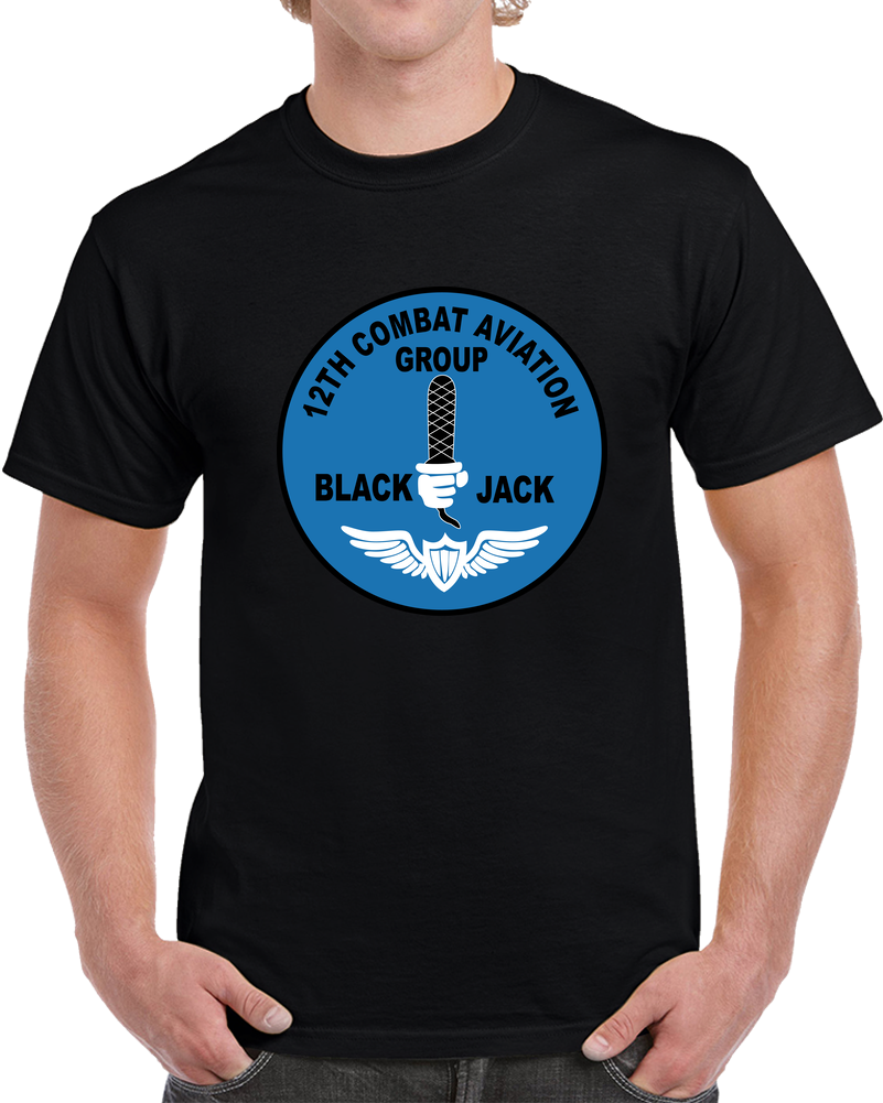 Army - 12th Combat Aviation Group - Black Jack Wo Txt X 300 T Shirt