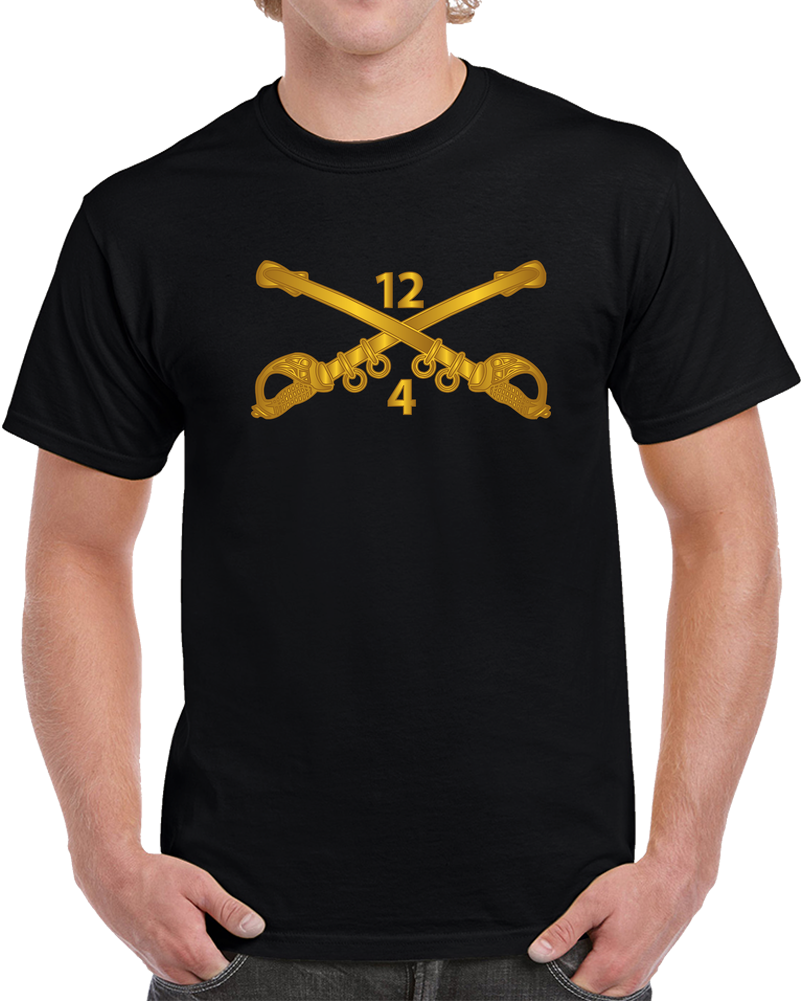 Army - 4th Squadron - 12th Cavalry Branch Wo Txt T Shirt