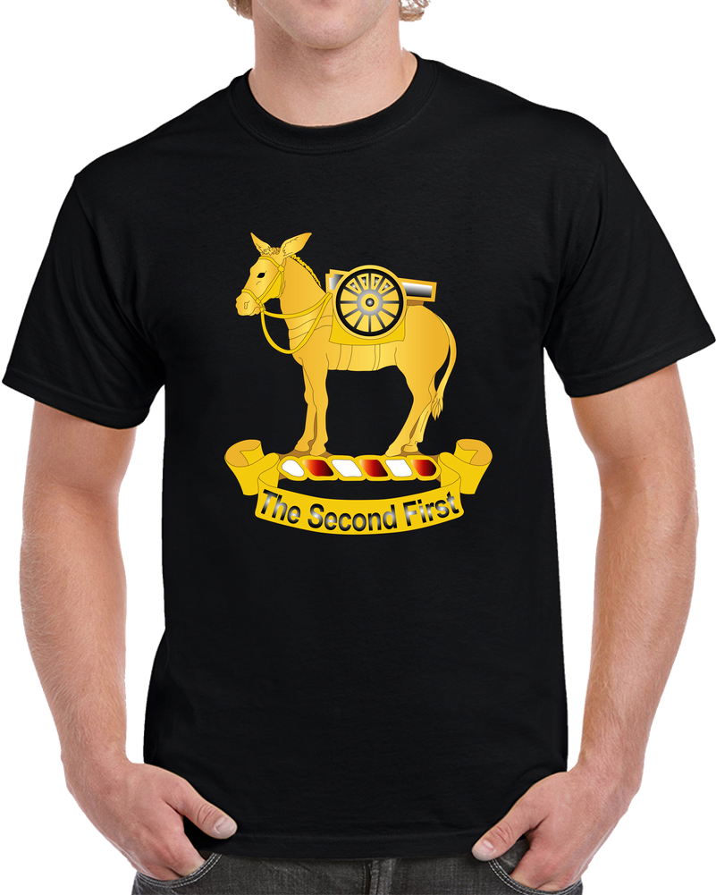 Army - 2nd Field Artillery Regiment Wo Txt T Shirt