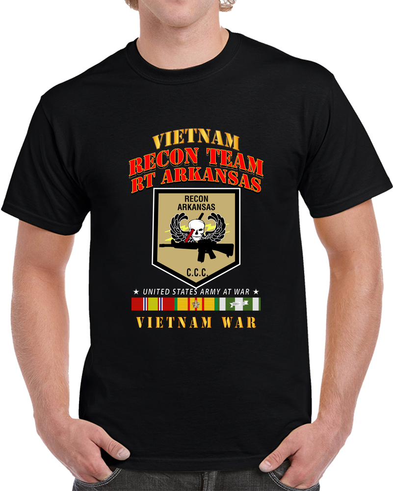 RECON TEAM -  Recon Team - RT Arkansas - Vietnam War W VN SVC T Shirt