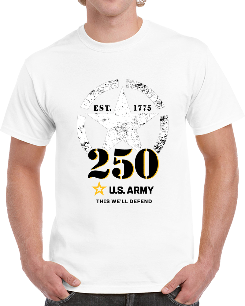 Army - 250th U.S. Army Anniversary - Light T Shirt