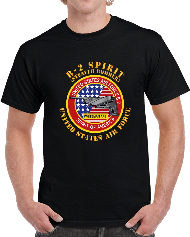 USAF - B2 - Spirit - Stealth Bomber T Shirt