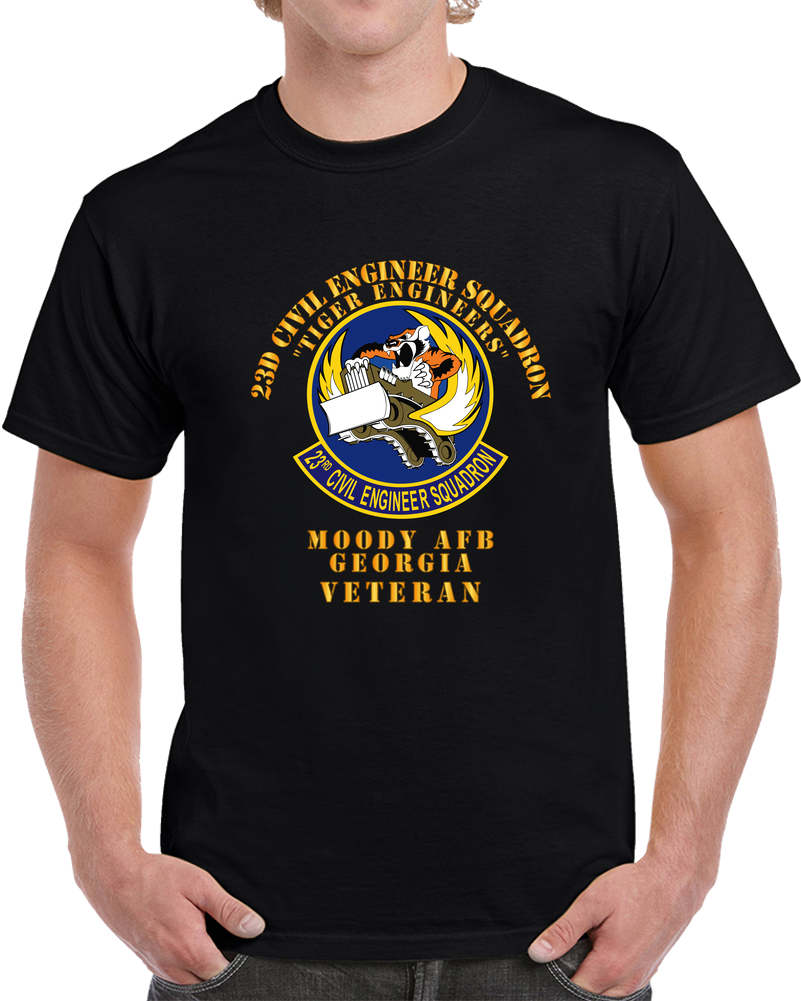 USAF - 23d Civil Engineer Squadron - Tiger Engineers - Moody AFB, GA T Shirt
