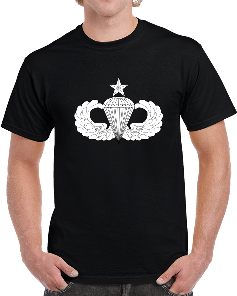 Badge - Army - Parachutist - Senior - 2 Combat Star - LA X 300 T Shirt