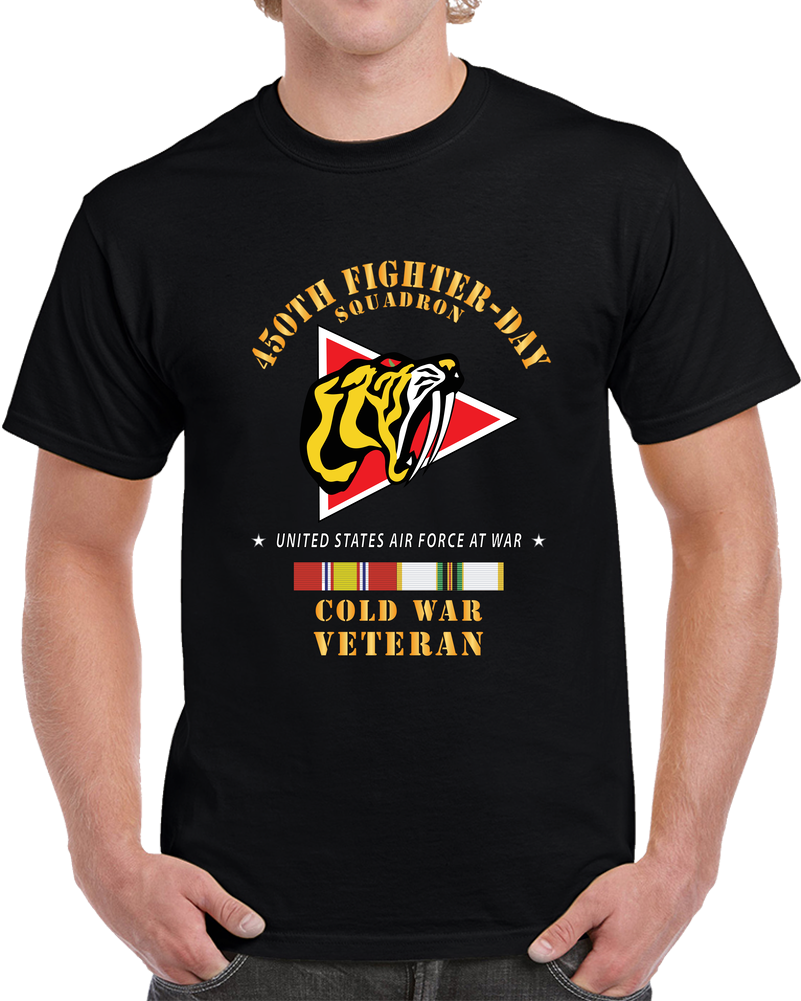 450th Fighter-day Squadron - Cold War W COLD SVC X 300 T Shirt