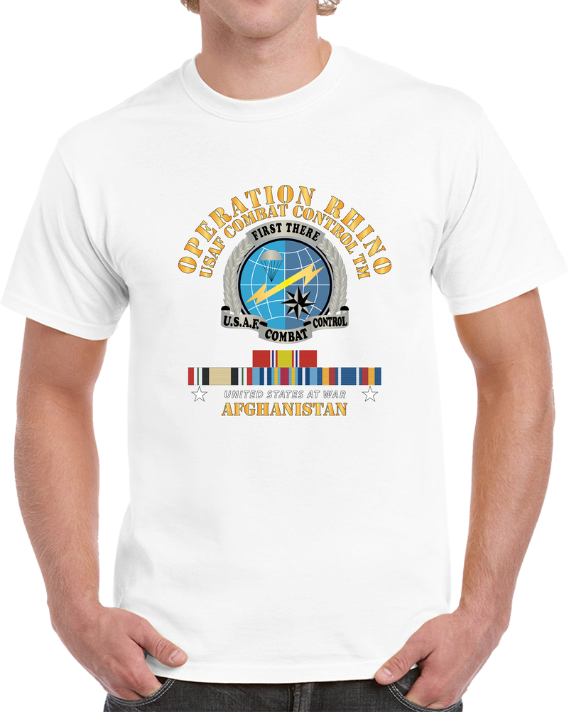SOF - Operation Rhino - Afghanistan - USAF Combat Control W SVC X 300 T Shirt