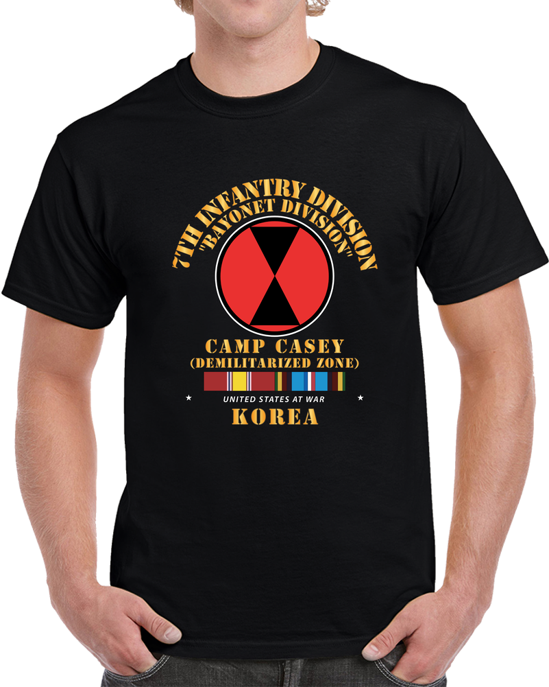 Army - 7th Infantry Division - Korea - Cp Casey W SVC X 300 T Shirt