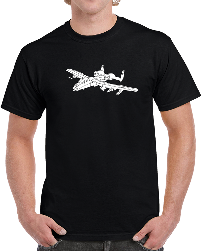 Aircraft - A10 - Front - Top - Oblique - LA X 300 T Shirt