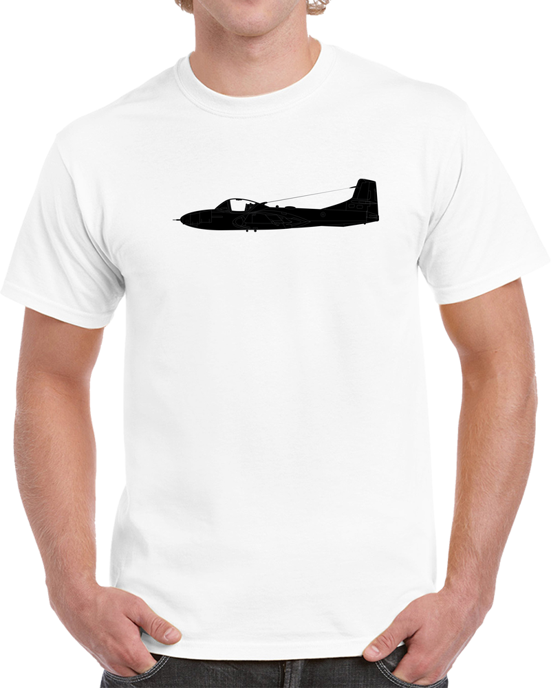Aircraft - T-37-Trainer - Side - Black - Metal X 300 T Shirt